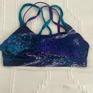 Women's Blue and Purple Sports Bra